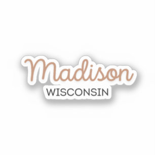 Sticker Madison Wisconsin