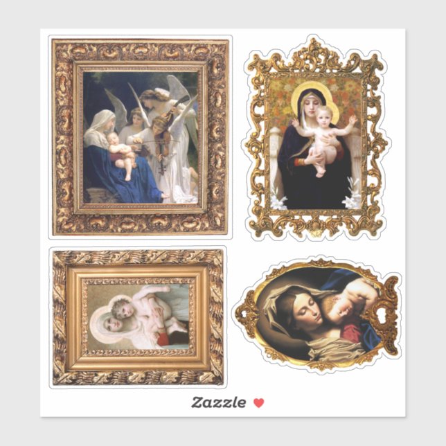 Sticker Madonna et l'enfant (Feuille)