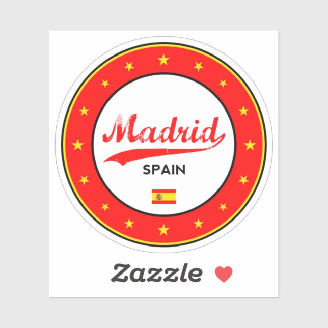 Sticker Madrid (Feuille)