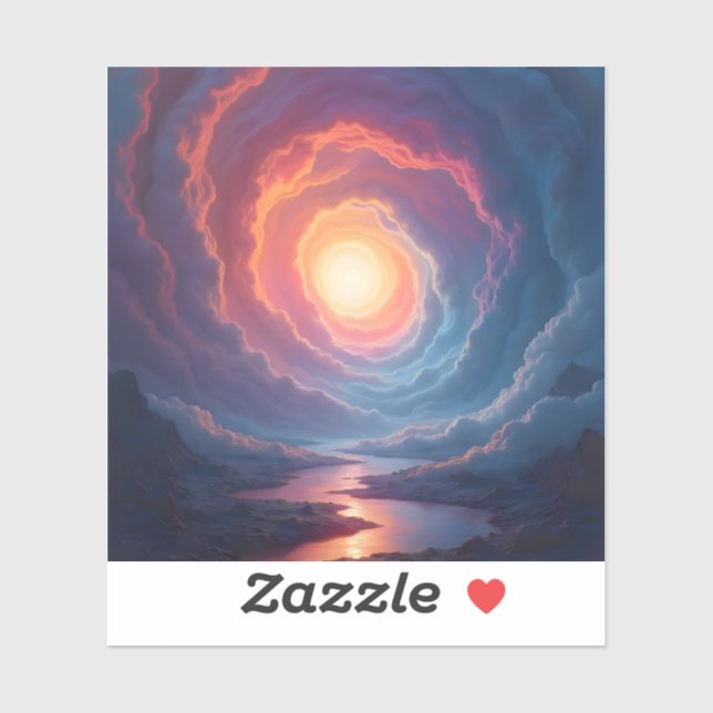 Sticker Maelström Néon - Vinyle Carré  (Feuille)