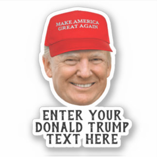 STICKER MAGA DONALD TRUMP PERSONNALISÉ