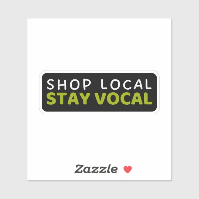 Sticker Magasiner local Séjour Vocal - Support (Feuille)