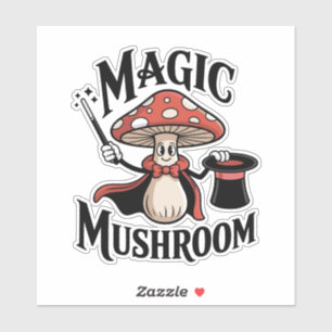 Sticker Magicien Champignon Magique