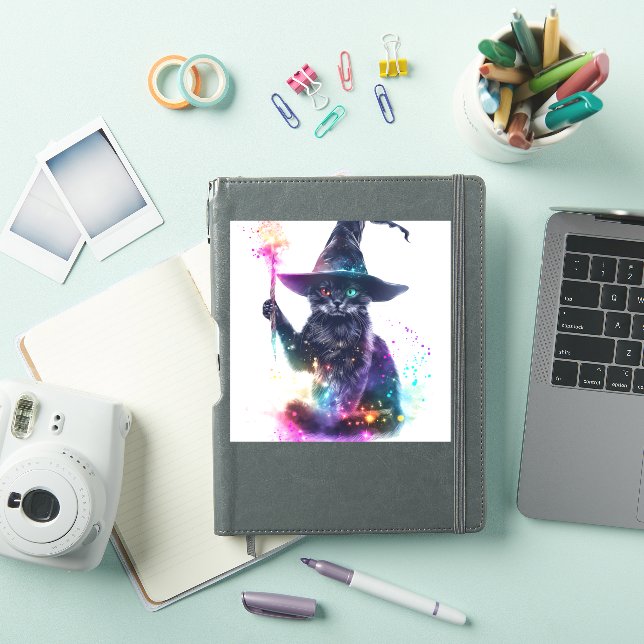 Sticker Magie de chat Wizard (Couverture iPad)