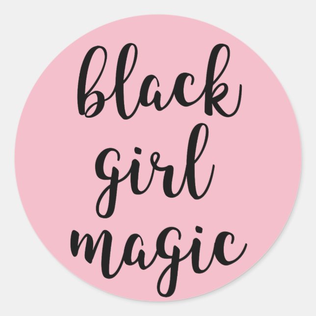 Sticker magique pour fille noire (Devant)