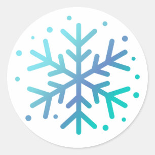 Sticker magique pour flocon de neige en hiver