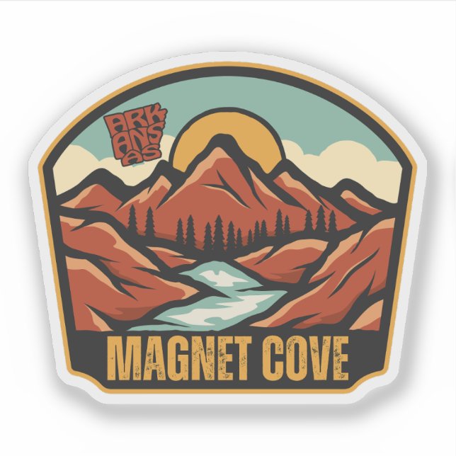 Sticker Magnet Cove, Arkansas  (Devant)