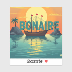 Sticker Magnifique coucher de soleil à Bonaire