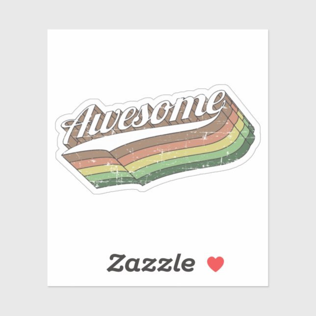 Sticker Magnifique Rétro (Feuille)