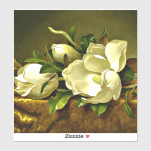 Sticker Magnolias sur le tissu en velours or