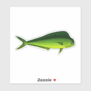 Sticker Mahi Mahi - poisson de dauphin - Dorado