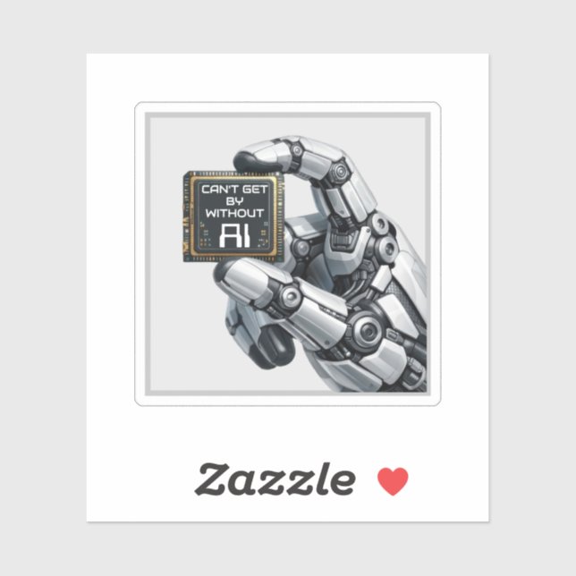 Sticker Main de Robot (Feuille)