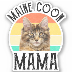 Sticker Maine Coon Mama