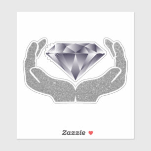 Sticker Mains de diamant