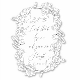 Sticker Mais le Seigneur se tenait devant moi, Verse de la