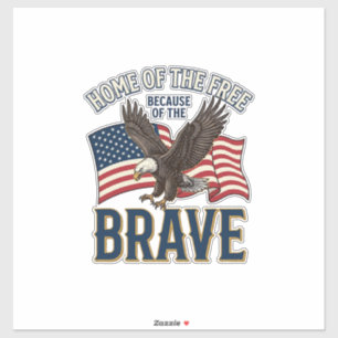 Sticker Maison du Libre Aigle Brave Design de T-shirt Patr