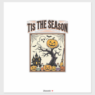 Sticker Maison Hantée Halloween Fantôme C'est La Saison_1