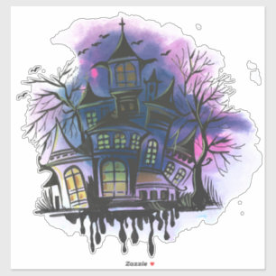 Sticker Maison haunted