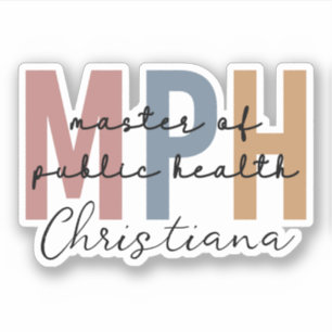 Sticker Maîtrise personnalisée en santé publique