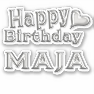 Sticker Maja Happy Birthday