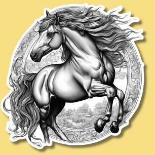 Sticker Majestic Gothique Horse imperméable