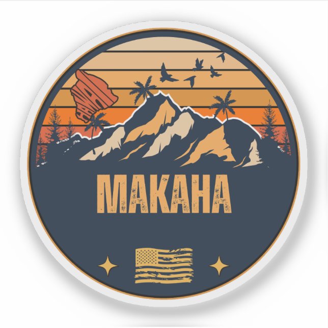 Sticker Makaha, Hawaï (Devant)