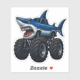 Sticker Mako Shark Monster Truck
