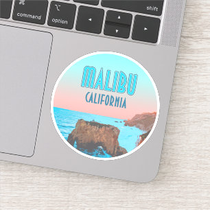 Sticker Malibu California Matador Beach Vintage