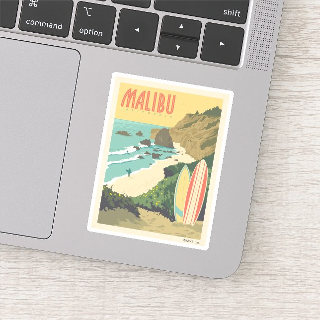 Sticker Malibu, Californie (Détail)
