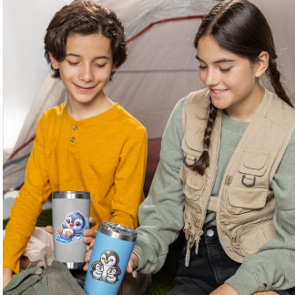 Sticker Mama Penguin et ses enfants