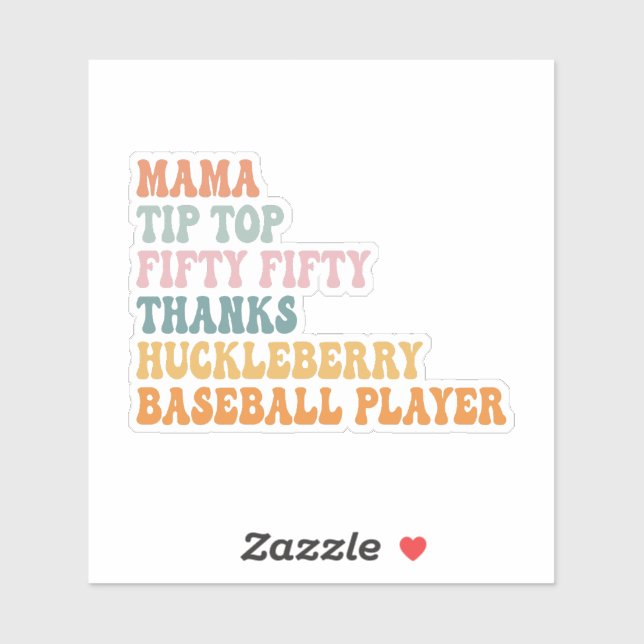 Sticker mama tip top cinquante cinquante, infirmière en ré (Feuille)