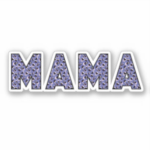 Sticker MAMA typographie Poster de animal