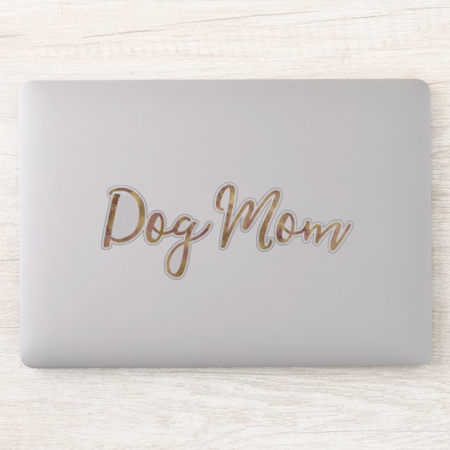 Sticker Maman de chien Gold Glitz (Ordinateur)