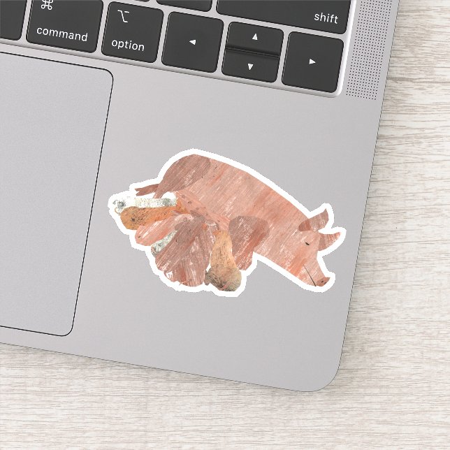 Sticker Maman de porc et bébés (Détail)