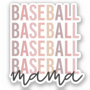 Sticker Maman du baseball   Cadeau de baseball maman