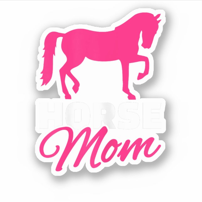 Sticker Maman du cheval (Devant)