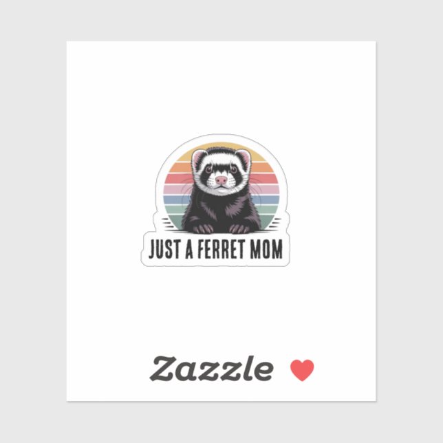 Sticker Maman furet (Feuille)