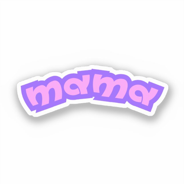 Sticker Maman | Maman Rose Mère Nouvelle Maman Maman (Recto)