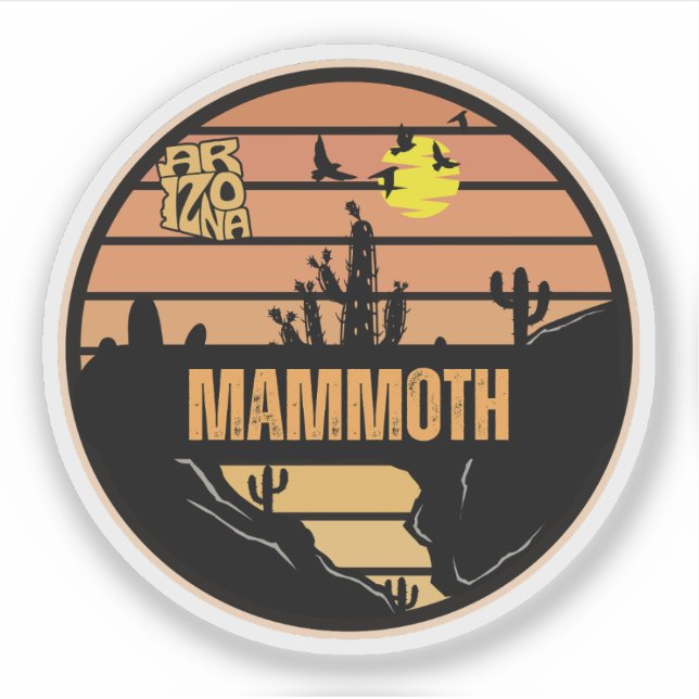 Sticker Mammoth, Arizona (Devant)
