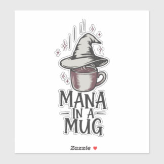 Sticker Mana Dans Une Tasse – Café Chapeau De Magicien
