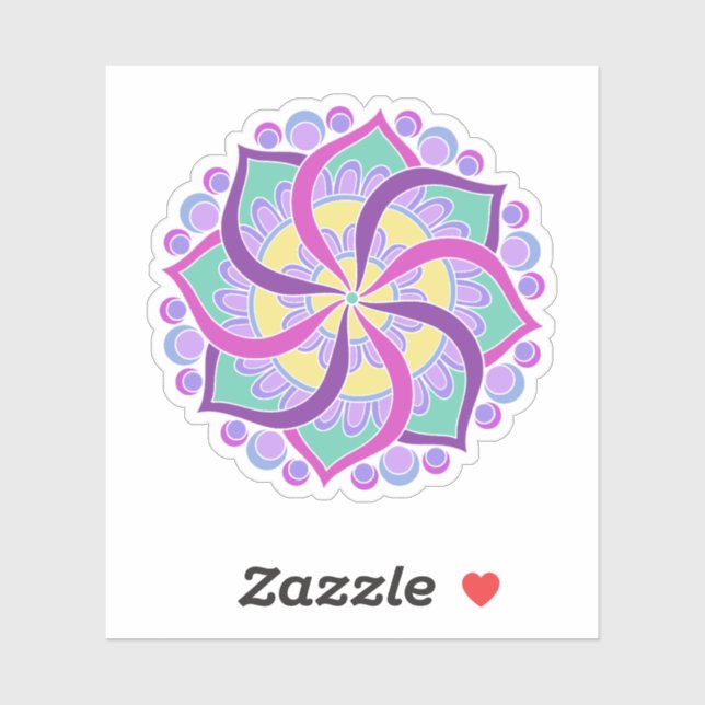 Sticker Mandala 1 (Feuille)