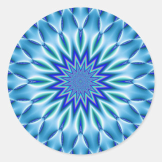 Sticker Mandala bleu