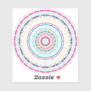 Sticker mandala coloré