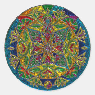 Sticker Mandala coloré Artsy