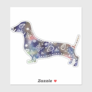 Sticker Mandala Dachshund