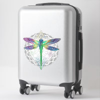 Mandala de libellules magiques colorées