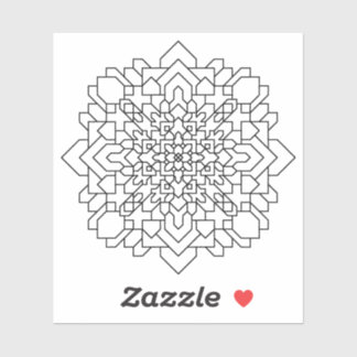 Sticker Mandala géométrique #12