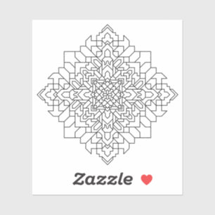 Sticker Mandala géométrique #14