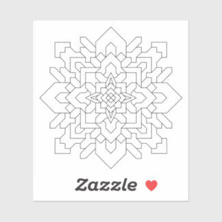 Sticker Mandala géométrique #1 Effacé