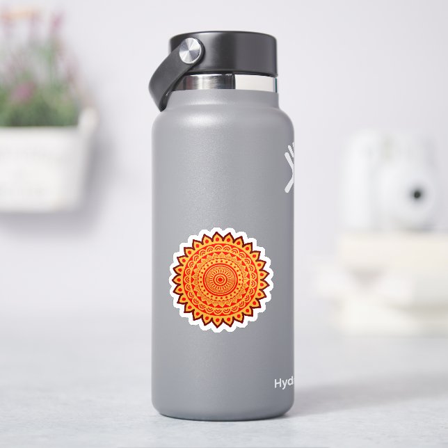 Sticker Mandala orange  (HydroFlask)